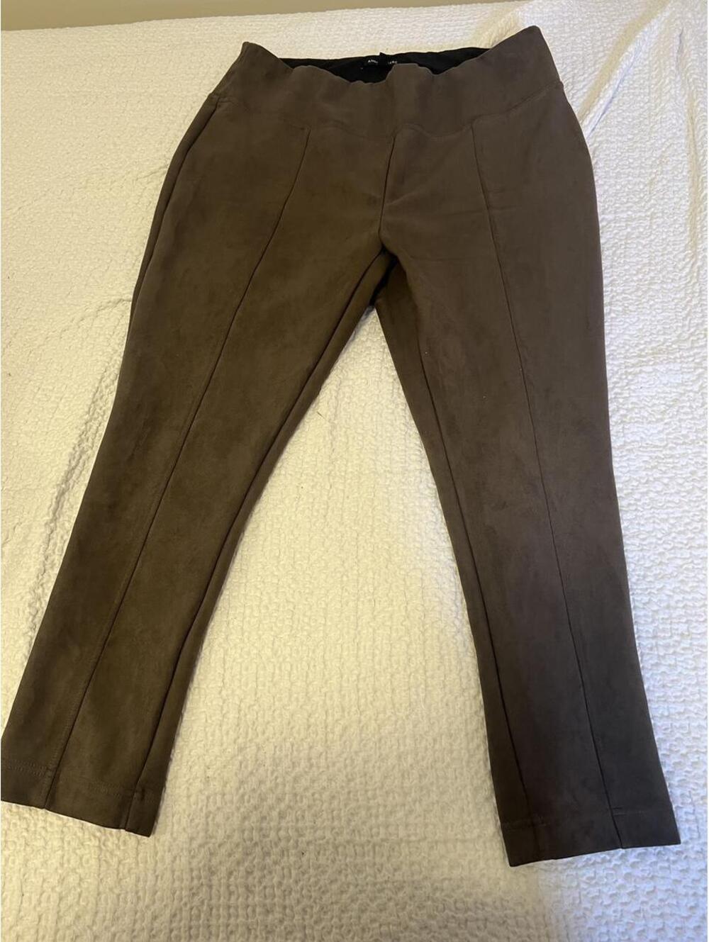 Andrew Marc Women's Brown and Grey Trousers